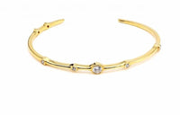 Diamond Cz Open Bangle Bracelet Nayla Jewelry