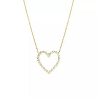 Heart CZ Diamond Necklace Nayla Jewelry