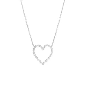 Heart CZ Diamond Necklace Nayla Jewelry