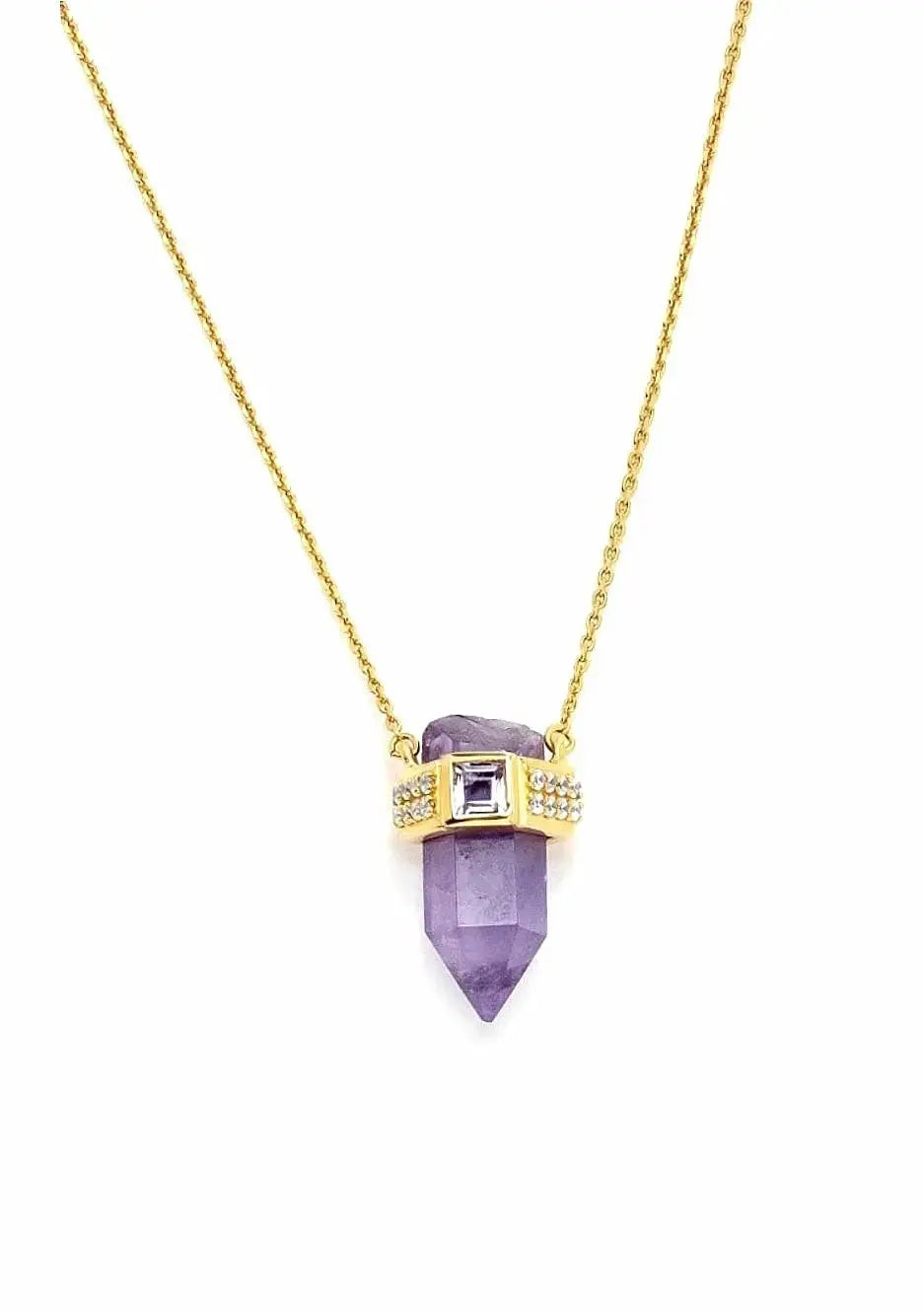 "Magical Baby" Crystal Amethyst Necklace Nayla Jewelry