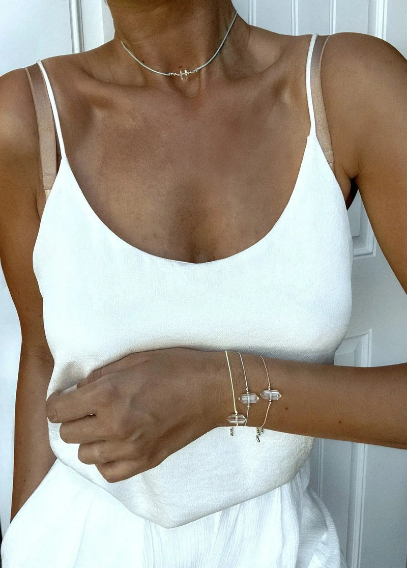 "Magical Clear Crystal" String Bracelet Nayla Jewelry