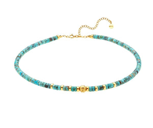 Natural Turquoise Choker Necklace Nayla Jewelry