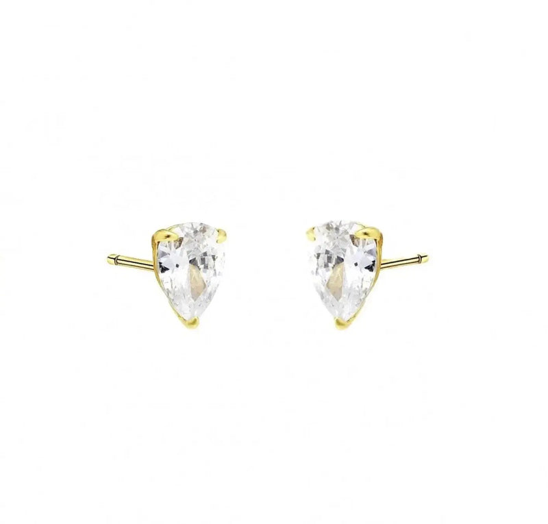 Teardrop Diamond Cz Stud Earrings Nayla jewelry