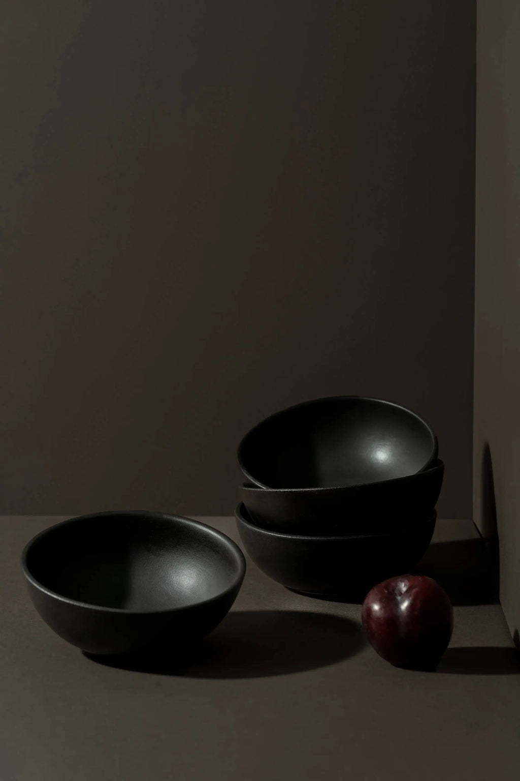 Stoneware Cereal Bowl | Dadasi 10 oz: Matte Black GHARYAN Stoneware & More