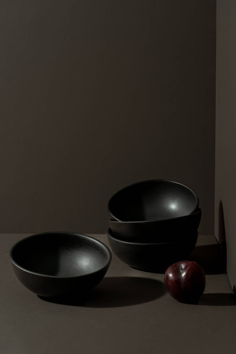 Stoneware Cereal Bowl | Dadasi 10 oz: Matte Black GHARYAN Stoneware & More