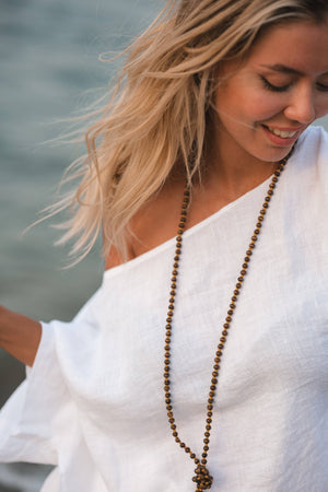 Pure Linen White Top: White Moa