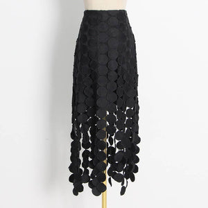 SK001 Hollow Out Embroidery Skirt Pencil Skirt Dress: Black / English / M Productseeker