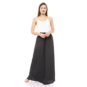 Smocked Waist Wide Leg Pant: Black / M Naked Zebra