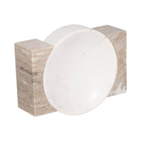 Marble Onyx Sides Decorative Bowl - White, 10 in. Sagebrook Home
