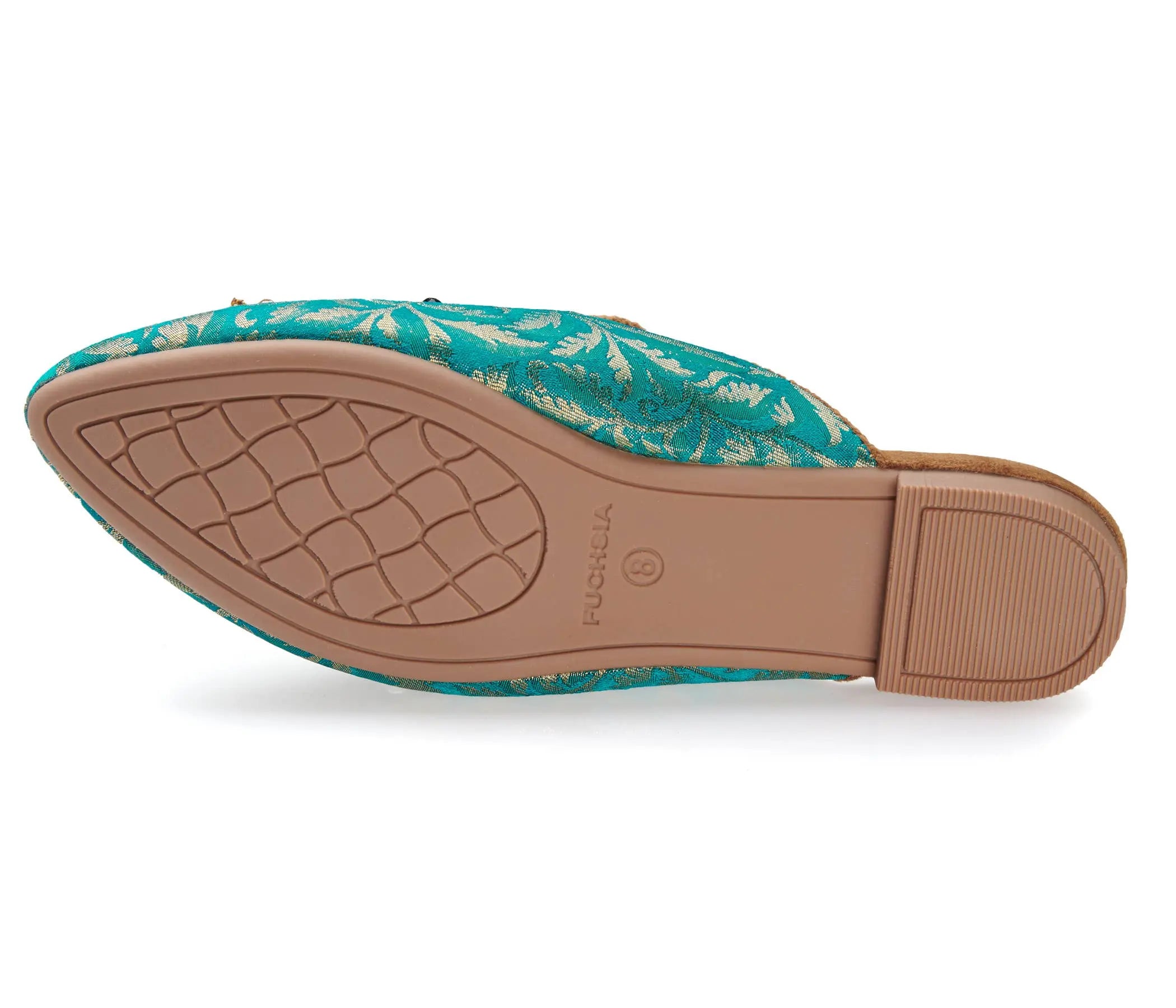 FUCHSIA Women's The Good Eye Embroidered Mule - Green - Mules