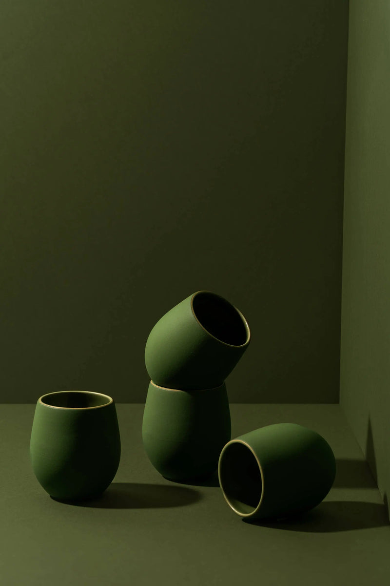 Stoneware Coffee Cup | Epa 10 oz: Matte Black GHARYAN Stoneware & More