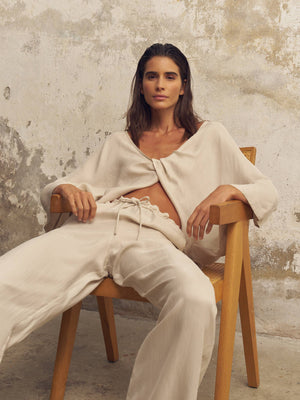 Lucid Knot Top - Sand: Sand / One Size The Handloom