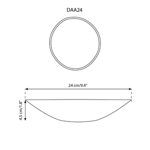 Stoneware Pasta Plate | Dadasi 9.4": Matte Black GHARYAN Stoneware & More