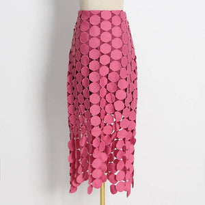 SK001 Hollow Out Embroidery Skirt Pencil Skirt Dress: Black / English / XL Productseeker