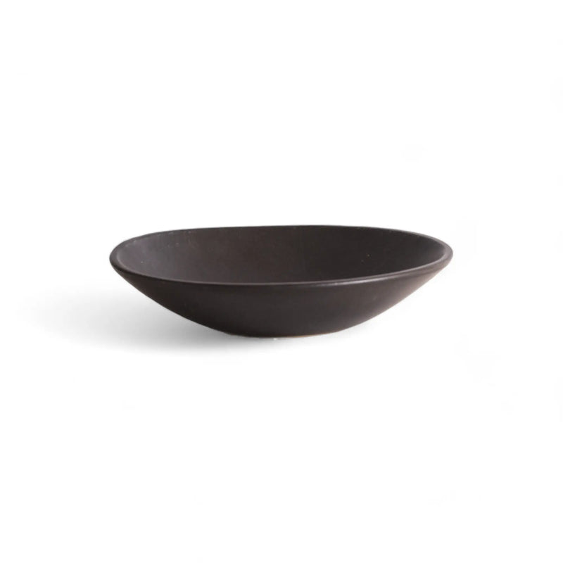 Stoneware Pasta Plate | Dadasi 9.4": Matte Black GHARYAN Stoneware & More