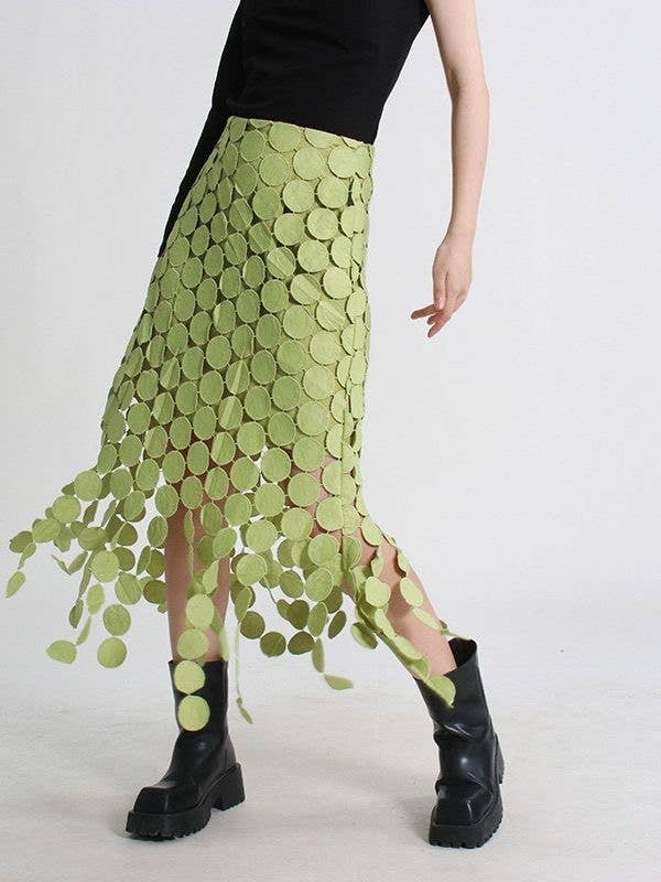 SK001 Hollow Out Embroidery Skirt Pencil Skirt Dress: Black / English / L Productseeker