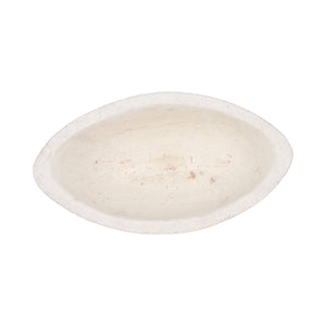 Terracotta Artisanal Tapered Rough Bowl - White, 10 in. Sagebrook Home