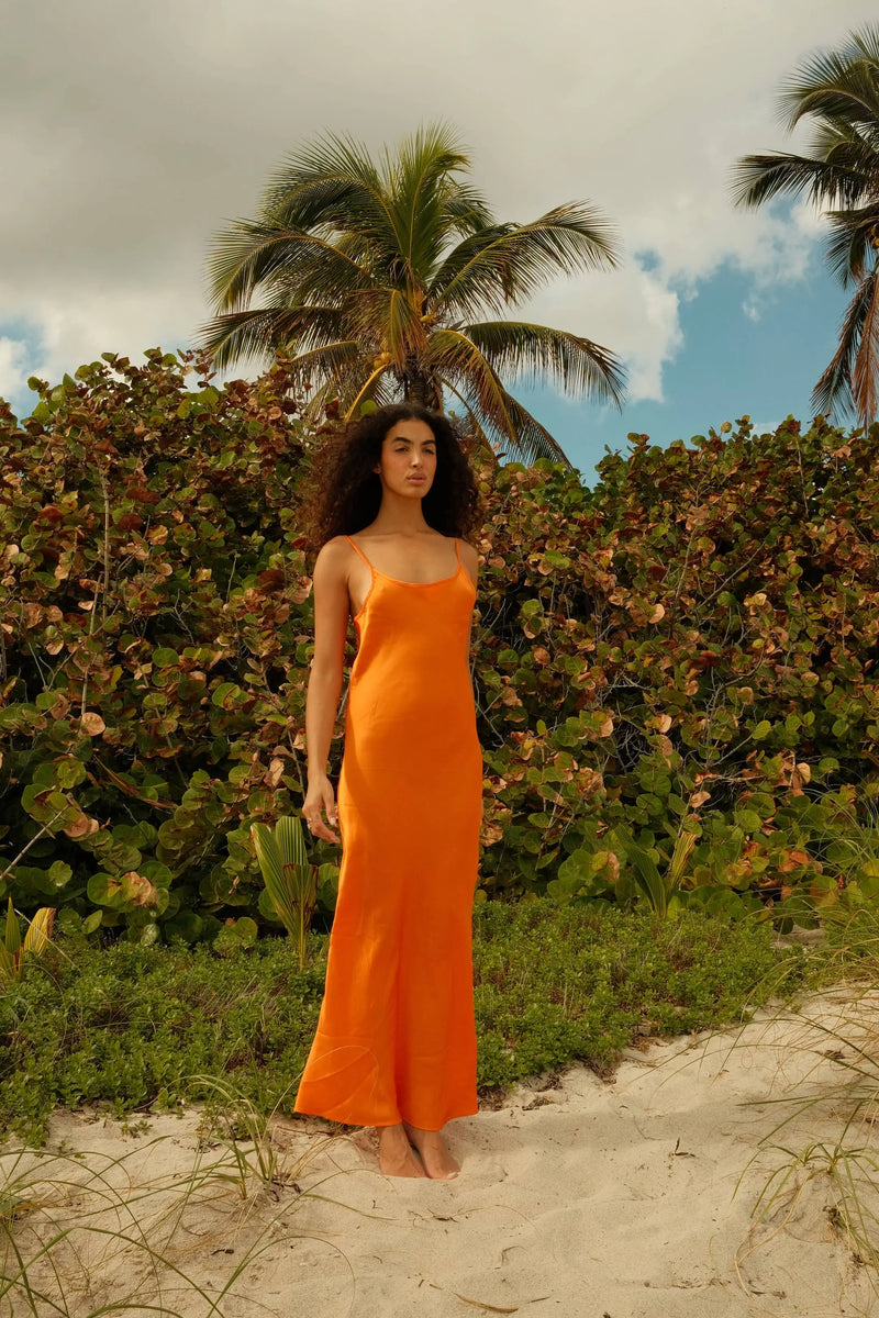 Maxi Dress Burnt Orange Satin Slip Dress Sirena Satin Slip Dress: Orange Standard Million Dollar Style Maxi Dress Burnt Orange Satin Slip Dress Sirena Satin Slip Dress: Orange Standard Million Dollar Style