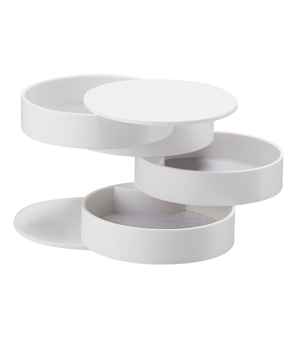 Tower Stacked Jewelry Box: White Yamazaki Home