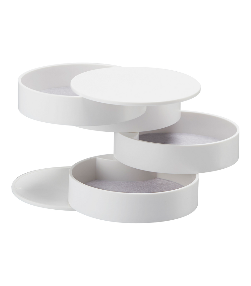Tower Stacked Jewelry Box: White Yamazaki Home