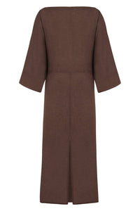 Accessory Detailed Midi Dress: Coffee / M/L NOCTURNE