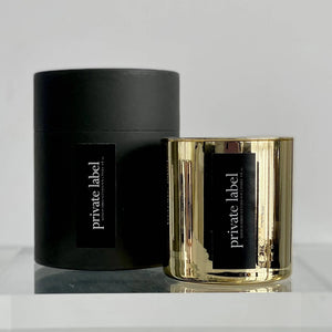 Gold Candles | Gift Box | Custom Private Label | Christmas: Black box / Cashmere Atelier 880