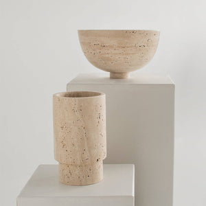 TRAVERTINE FRUIT BOWL - CENTERPIECE Kiwano Concept