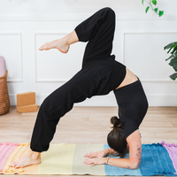 *BEST SELLER* Black Harem Pants with Pockets: M Lotus and Luna