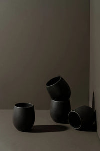 Stoneware Coffee Cup | Epa 10 oz: Matte Black GHARYAN Stoneware & More