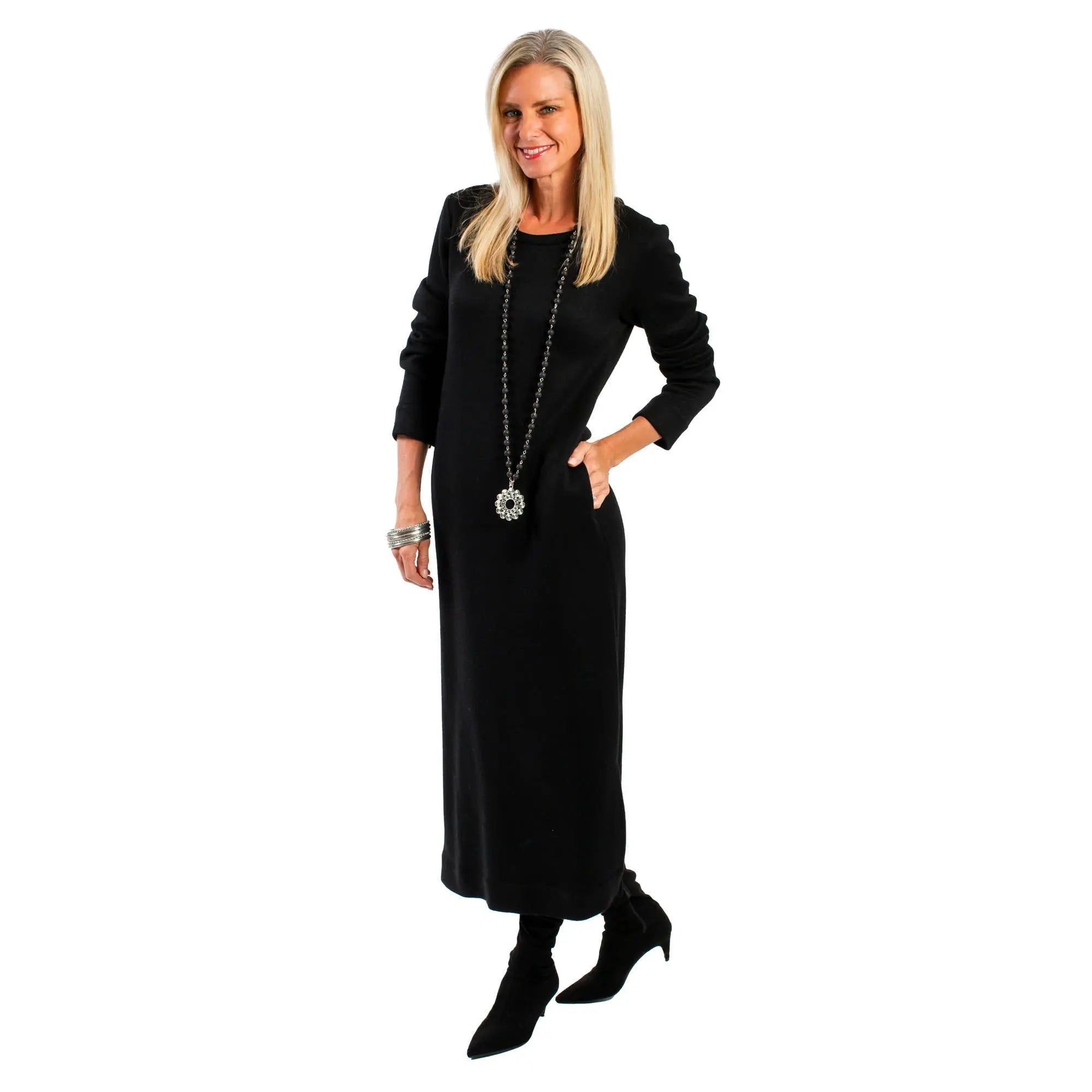Comfy Kennedy Dress | Merino Wool Blend for Any Occasion | Crown Linen Designs XSmall Comfy Kennedy Dress | Merino Wool Blend for Any Occasion | Crown Linen Designs XSmall