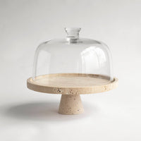 TRAVERTINE CAKE STAND Kiwano Concept