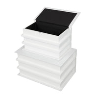 Modern White Canvas Box Set: White UMA Home Decor