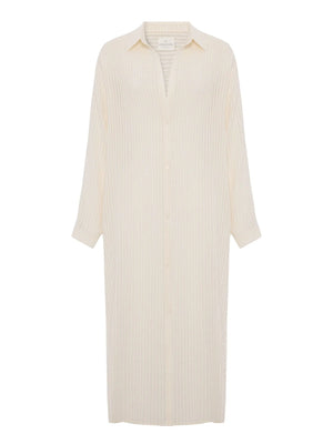 Voyage Shirt Dress - White Stripes: White Stripes / One Size The Handloom