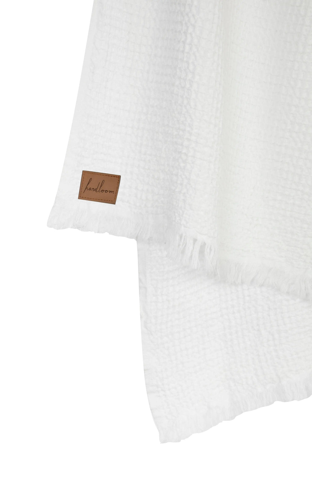 Soft Waffle Beach Yoga Bath Towel White