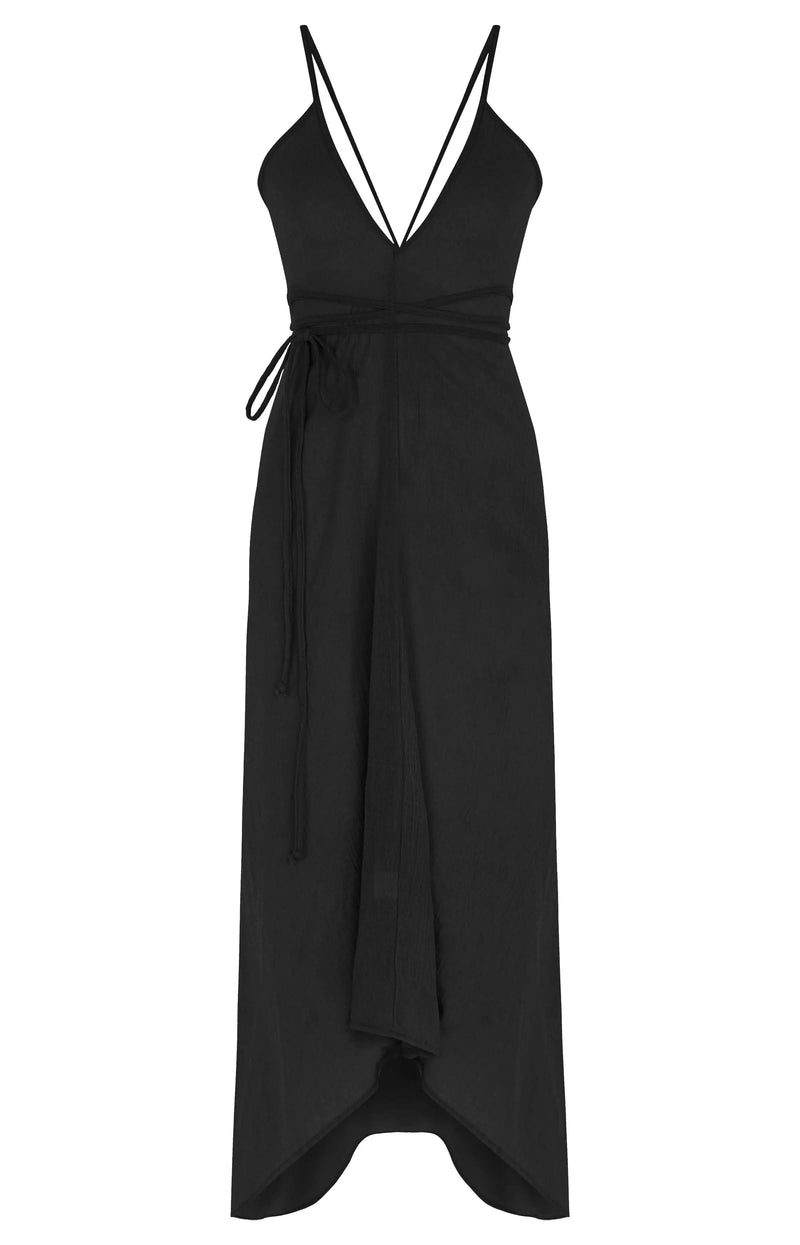 The Handloom Sage Maxi Dress Black
