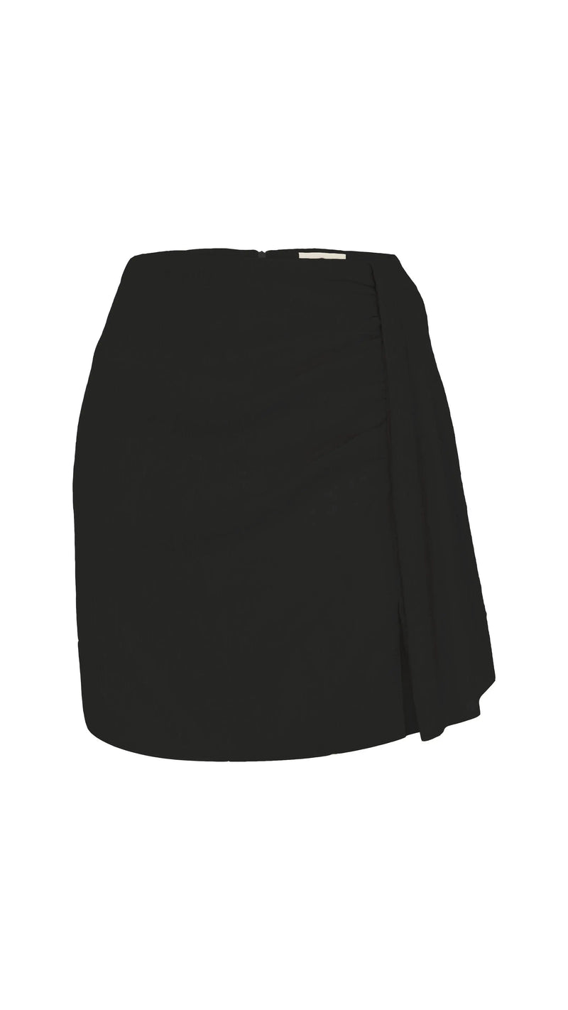 The Handloom Bella Mini Skirt - Black