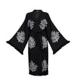 One Size Woman’s Organic Robe Kimono in Black