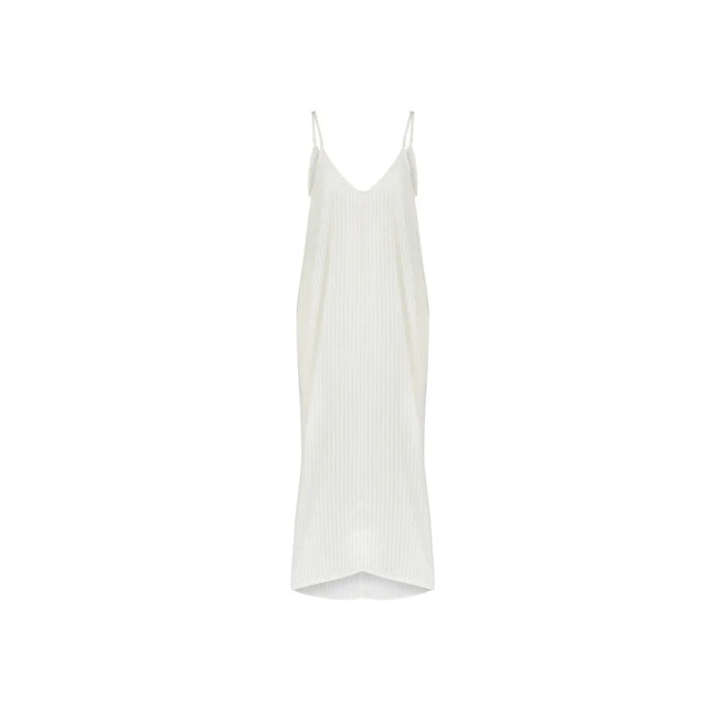 Yaz Dress - White Stripes The Handloom