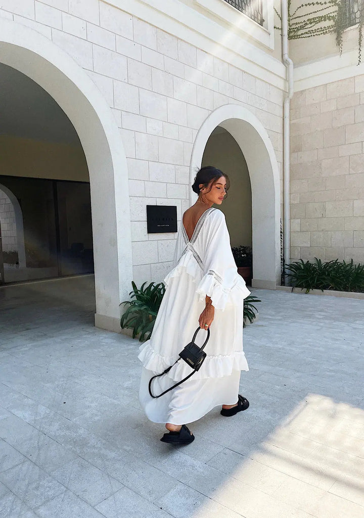 Moodstories White Maxi Dress Marrakesh Million Dollar Style